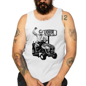 Funny Country Tank Top White Front