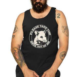 George Jones Take The Devil Out Of Me Tank Top Black Front